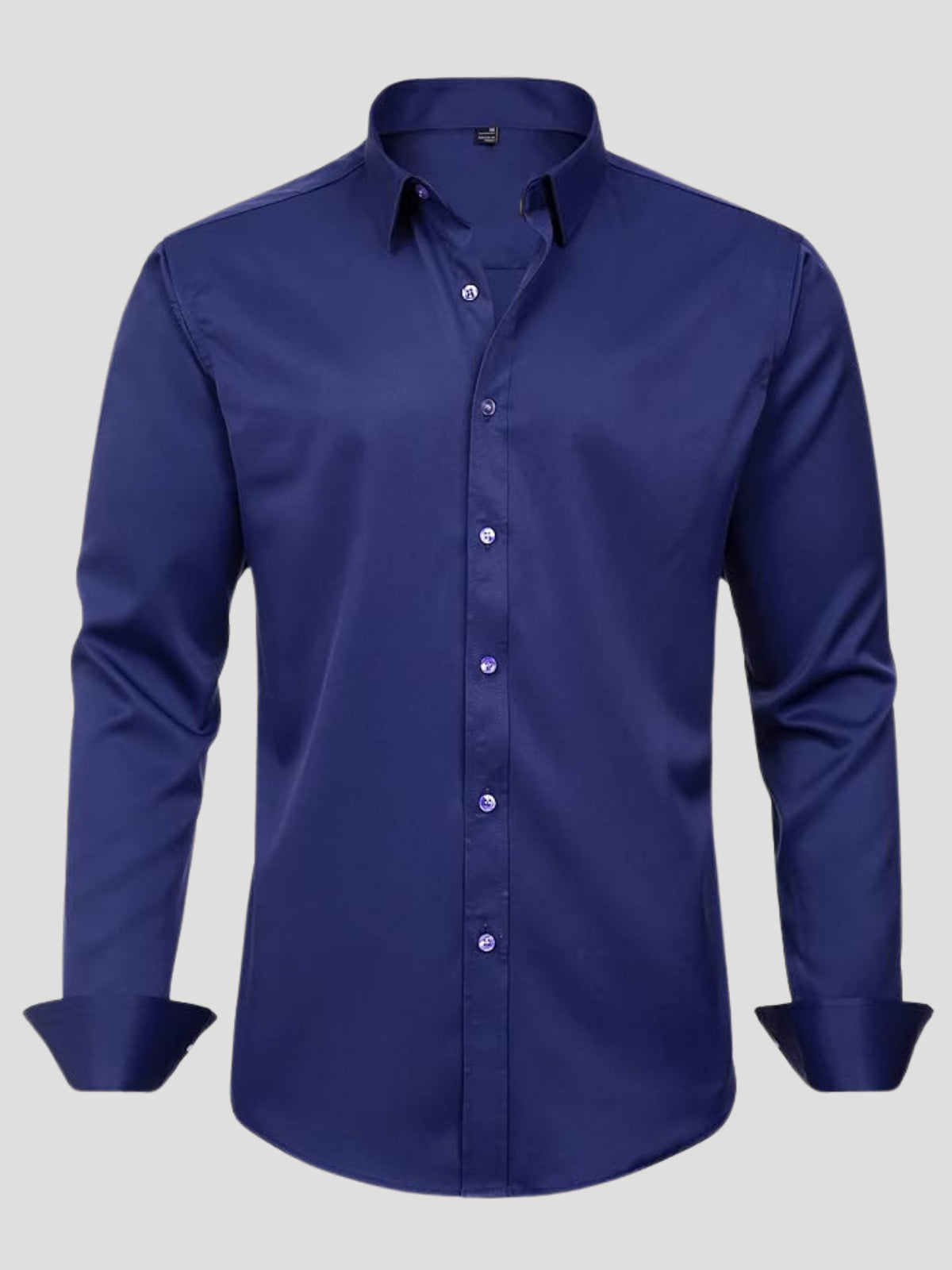 Men's stretch wrinkle-free stain-resistant business casual shirt