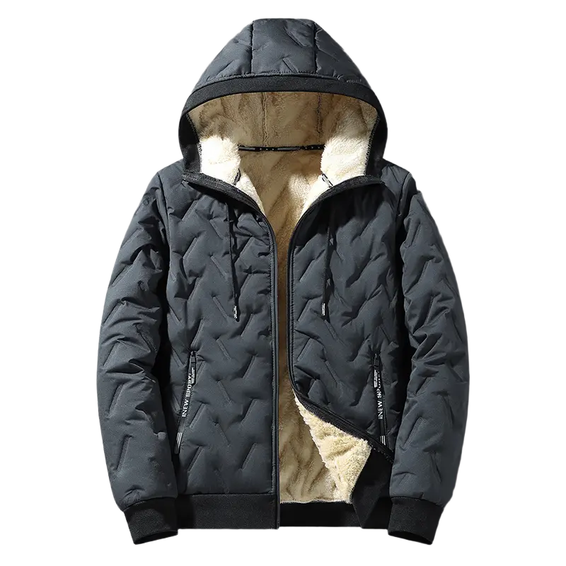Unisex Fleece‐Lined Hooded Winter Jacket