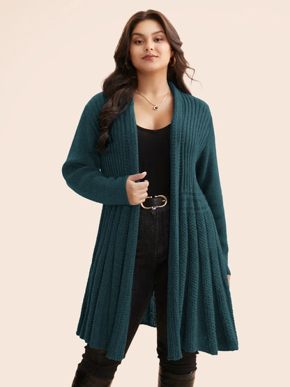 Women’s Long Open Front Knit Cardigan