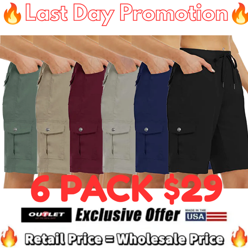 Women's Quick-Dry Cargo Shorts with Pockets