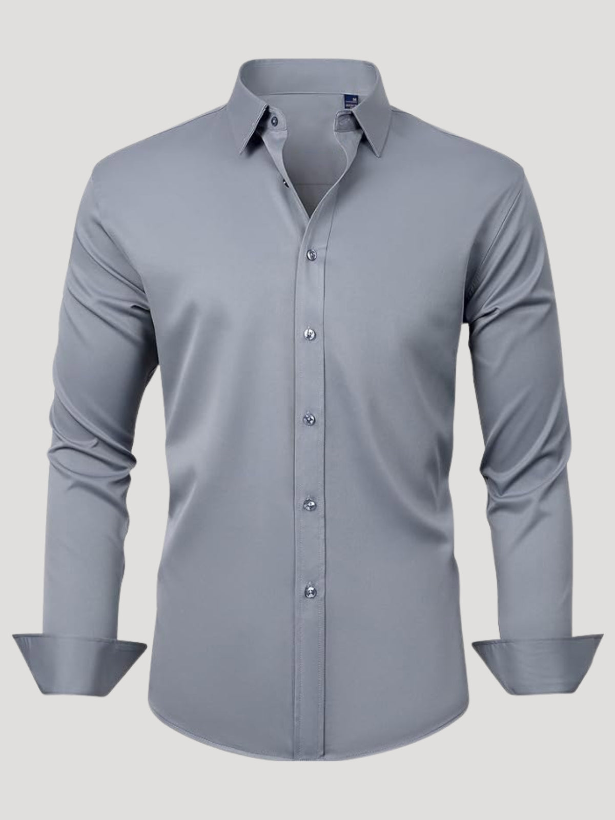 Men's stretch wrinkle-free stain-resistant business casual shirt