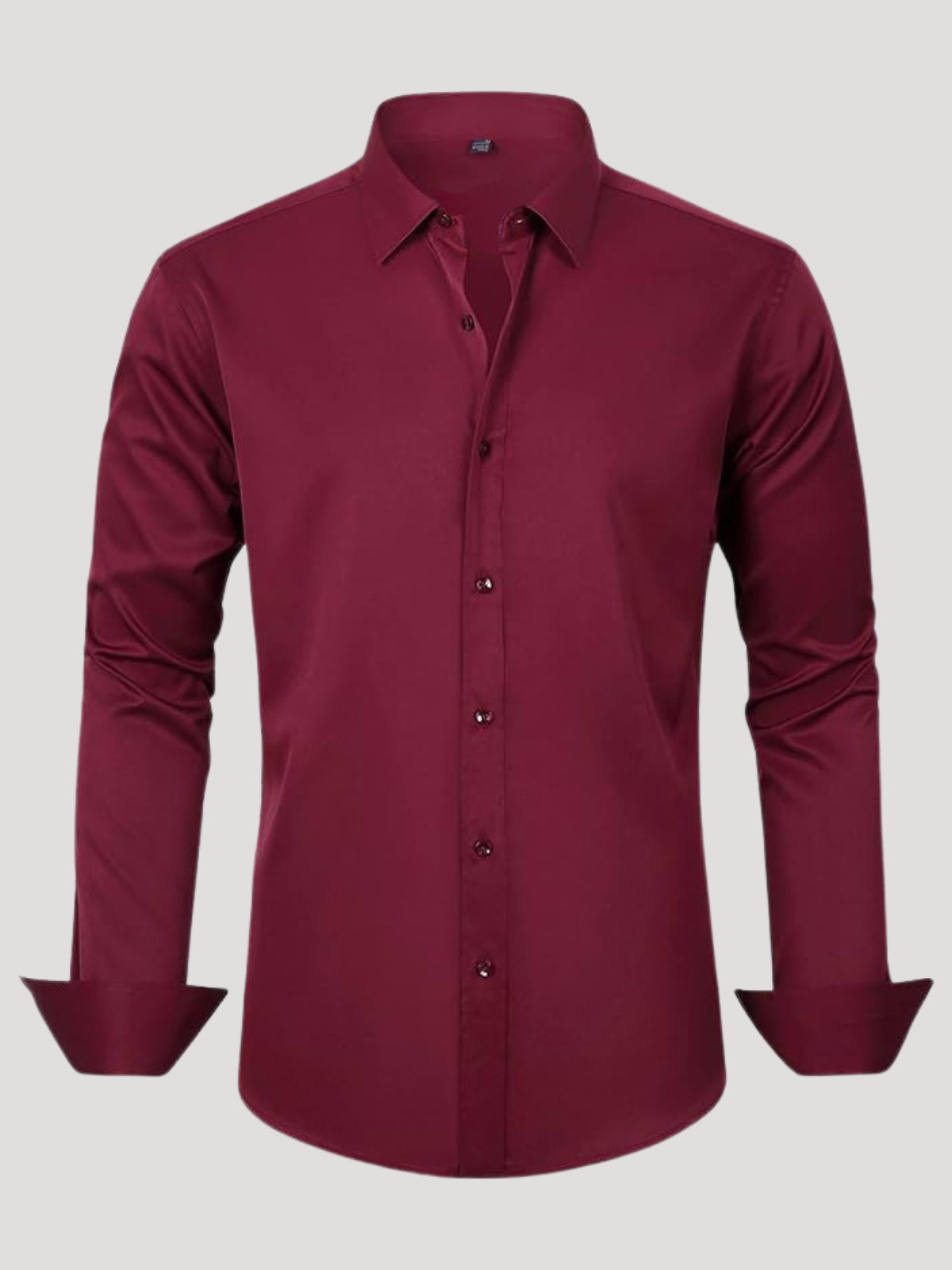 Men's stretch wrinkle-free stain-resistant business casual shirt