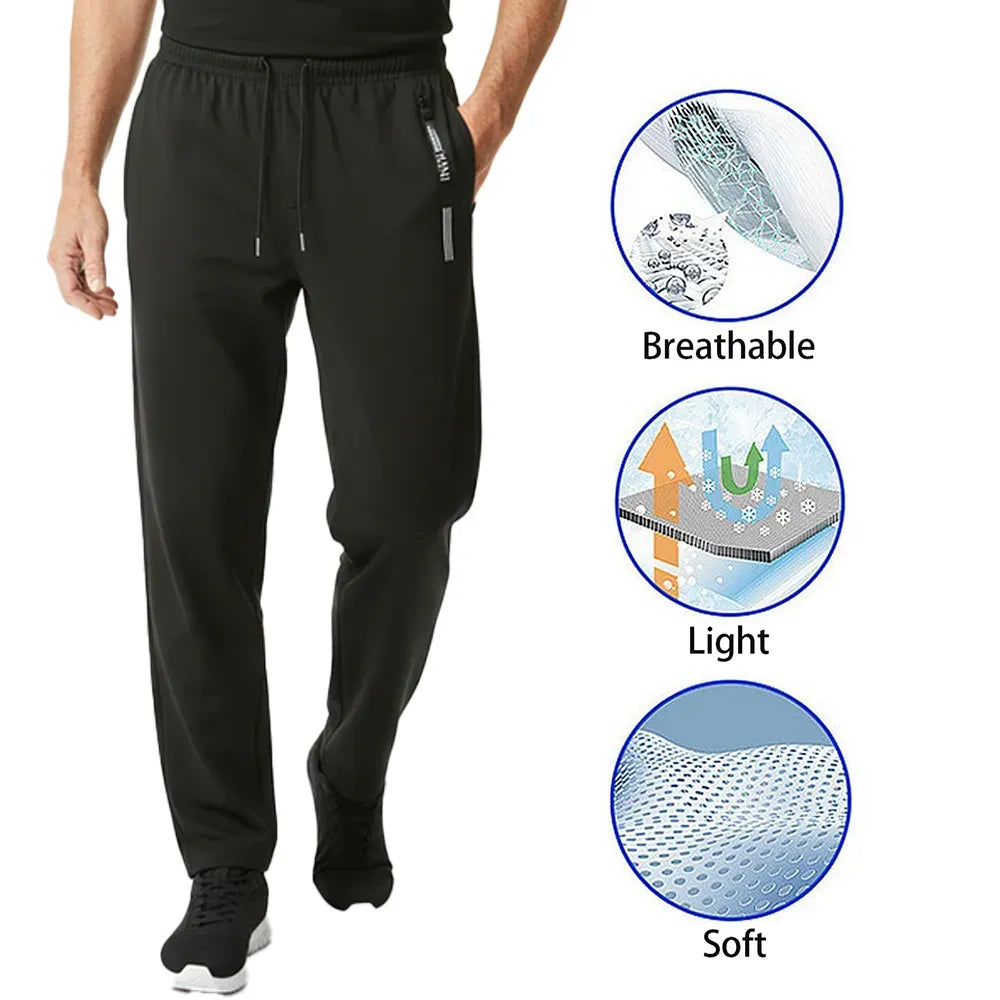 Men's Minimalist Ice Silk Casual Athletic Pants