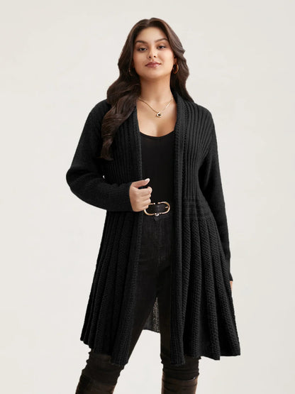 Women’s Long Open Front Knit Cardigan