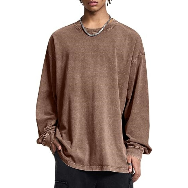 Unisex Cotton Long Sleeve T-Shirt – Loose Fit