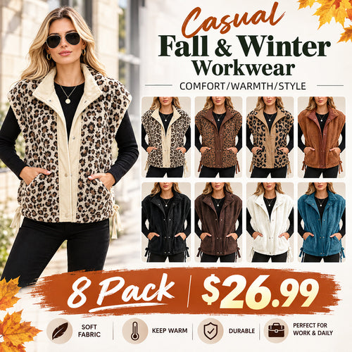Womens Sherpa Fleece Vest