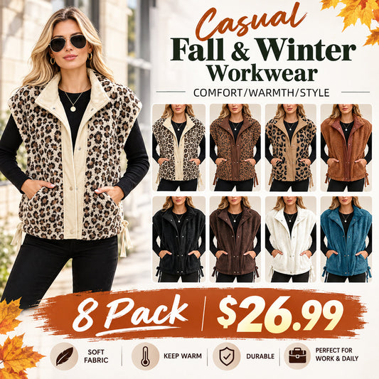 Womens Sherpa Fleece Vest