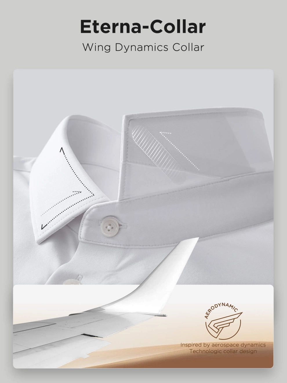 Men's stretch wrinkle-free stain-resistant business casual shirt