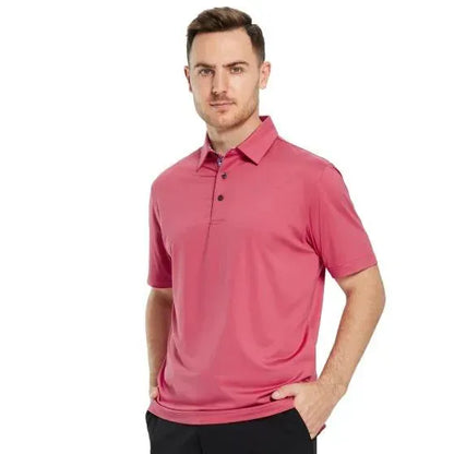 Men's Quick-Dry Moisture-Wicking Performance Polo Shirt