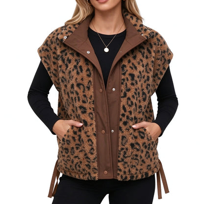 Womens Sherpa Fleece Vest
