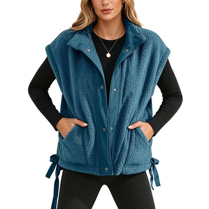 Womens Sherpa Fleece Vest