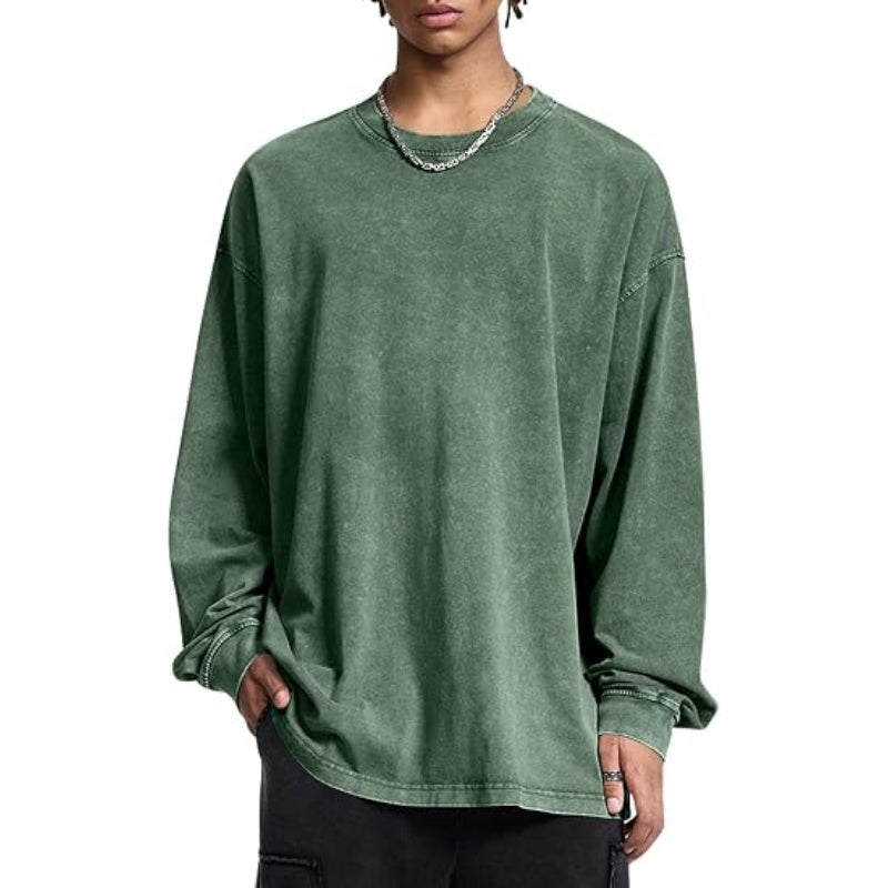Unisex Cotton Long Sleeve T-Shirt – Loose Fit