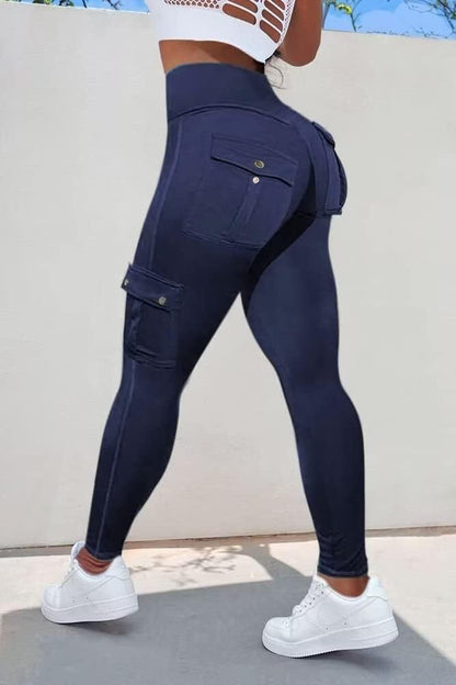 Last day promotion!High Waisted Butt Lifting Leggings with Flap Pant