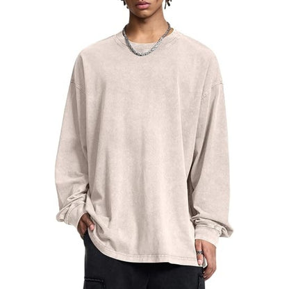 Unisex Cotton Long Sleeve T-Shirt – Loose Fit