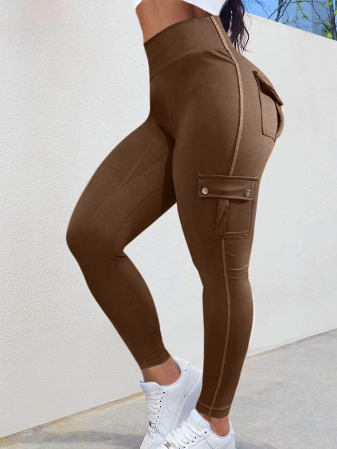 Last day promotion!High Waisted Butt Lifting Leggings with Flap Pant