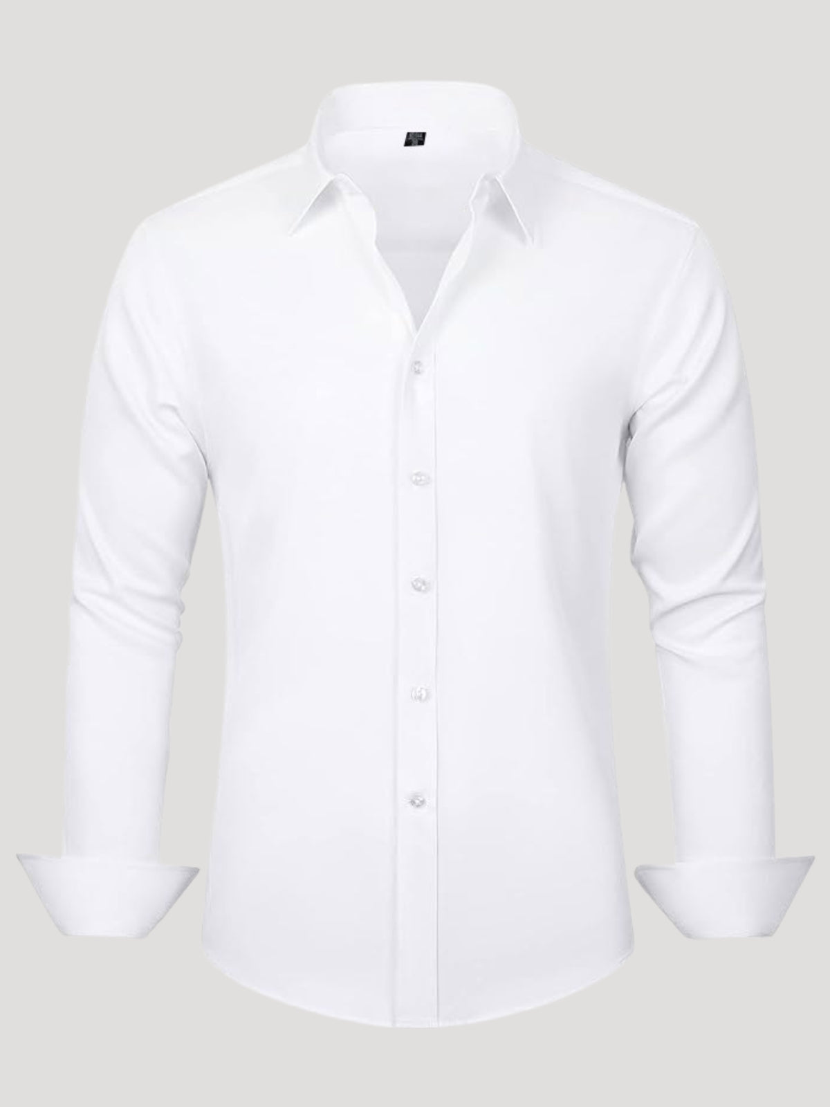 Men's stretch wrinkle-free stain-resistant business casual shirt