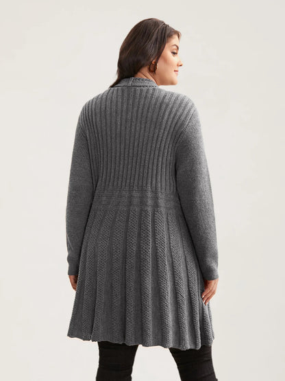 Women’s Long Open Front Knit Cardigan
