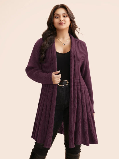 Women’s Long Open Front Knit Cardigan