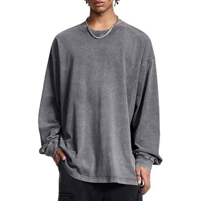 Unisex Cotton Long Sleeve T-Shirt – Loose Fit