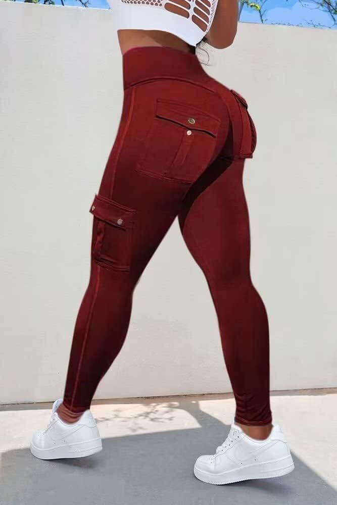 Last day promotion!High Waisted Butt Lifting Leggings with Flap Pant
