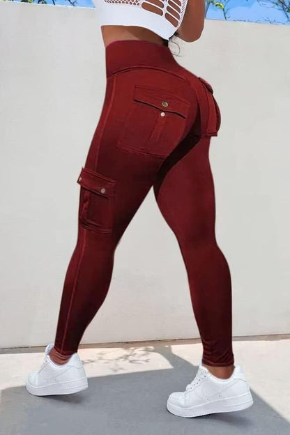 Last day promotion!High Waisted Butt Lifting Leggings with Flap Pant
