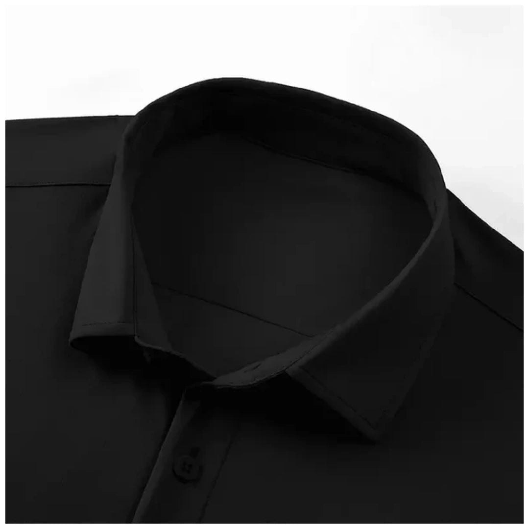 Men's slim fit stretch wrinkle-free button shirt