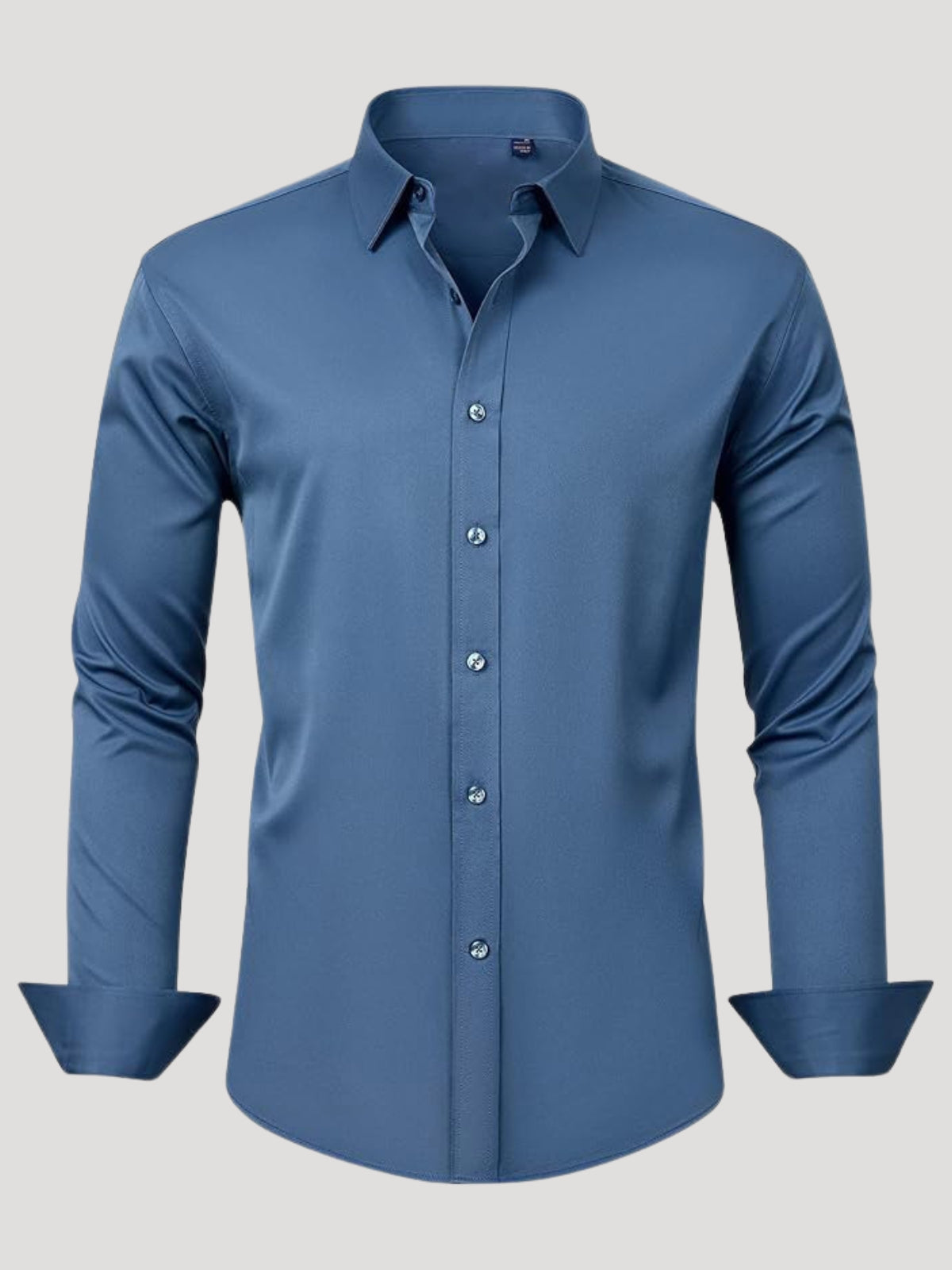 Men's stretch wrinkle-free stain-resistant business casual shirt