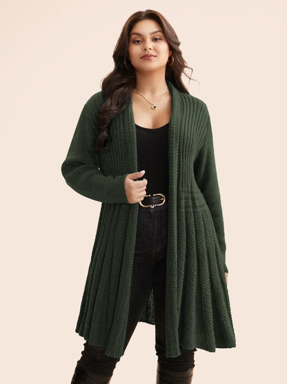 Women’s Long Open Front Knit Cardigan