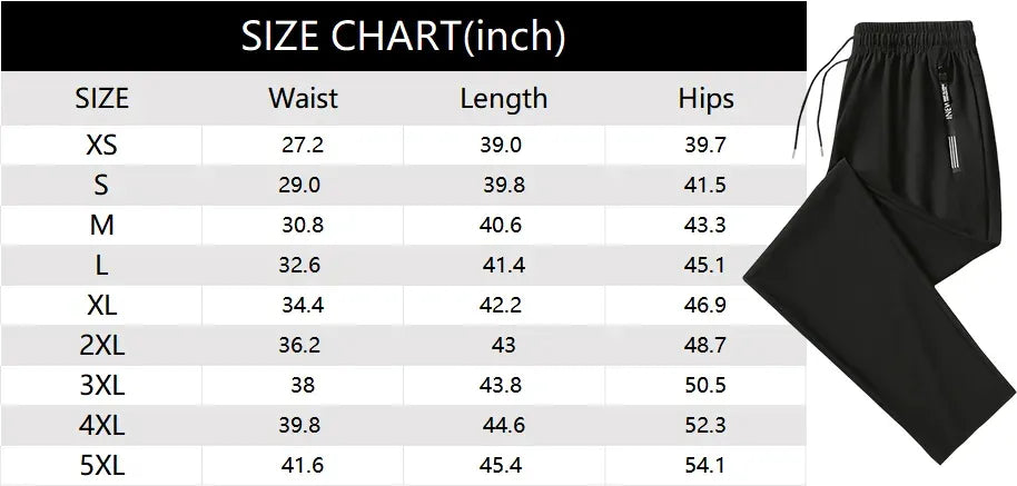Men's Minimalist Ice Silk Casual Athletic Pants