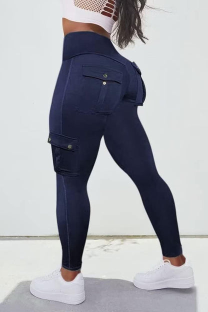 Last day promotion!High Waisted Butt Lifting Leggings with Flap Pant