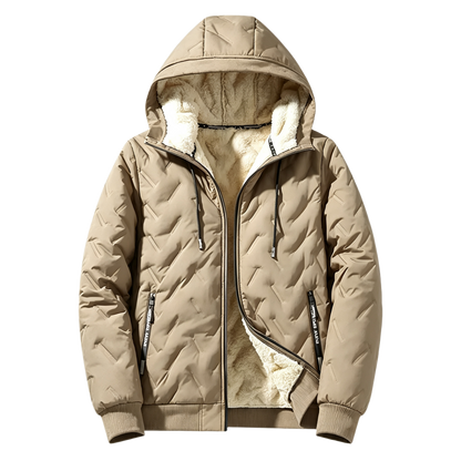Unisex Fleece‐Lined Hooded Winter Jacket