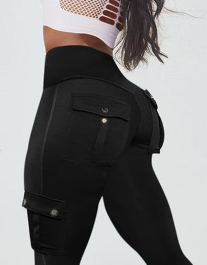 Last day promotion!High Waisted Butt Lifting Leggings with Flap Pant
