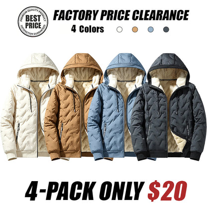 Unisex Fleece‐Lined Hooded Winter Jacket