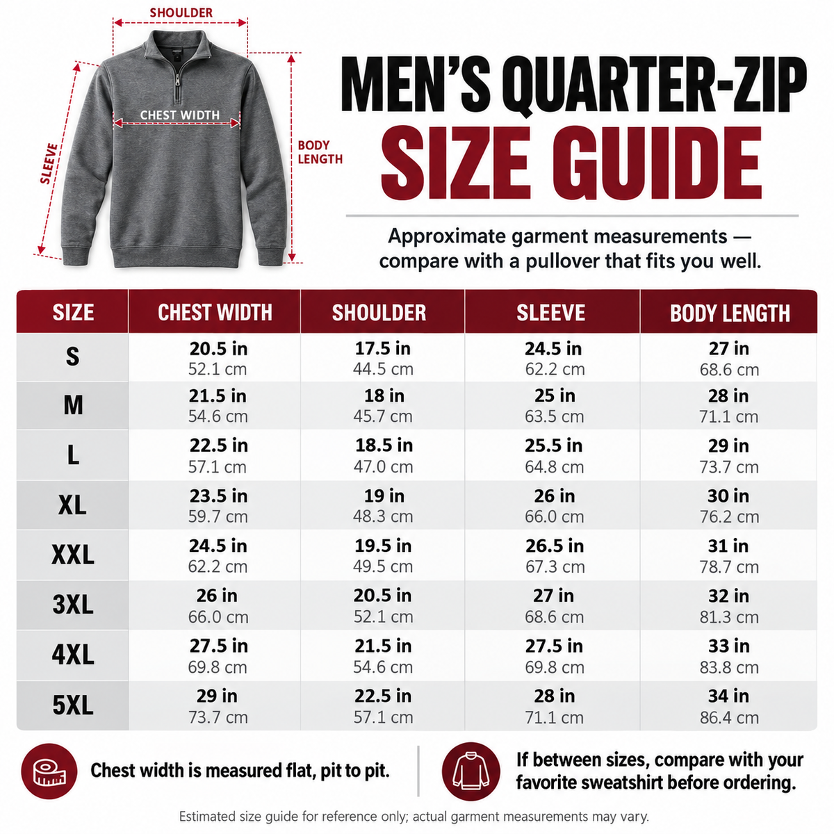 Men’s Soft Jersey Quarter-Zip Pullover
