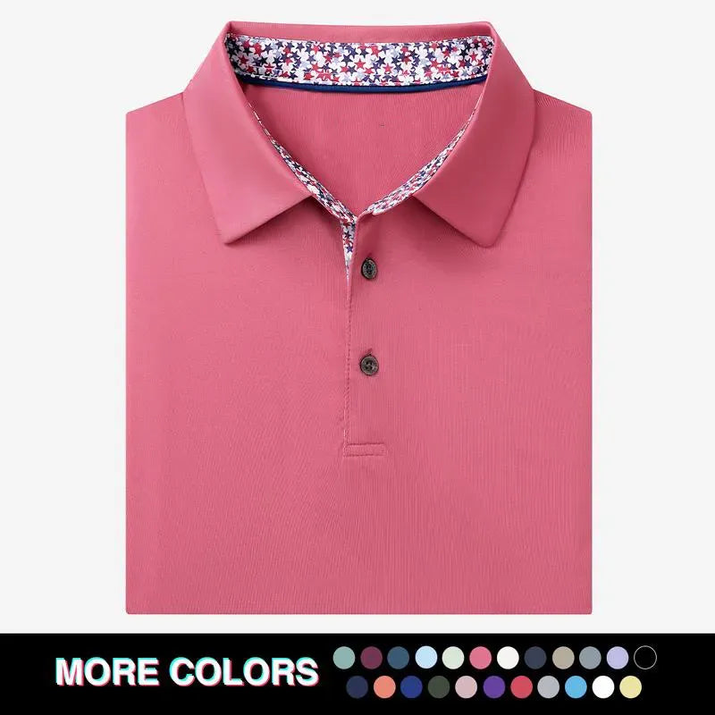 Men's Quick-Dry Moisture-Wicking Performance Polo Shirt