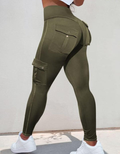 Last day promotion!High Waisted Butt Lifting Leggings with Flap Pant