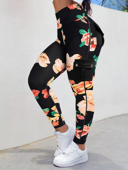 Last day promotion!High Waisted Butt Lifting Leggings with Flap Pant