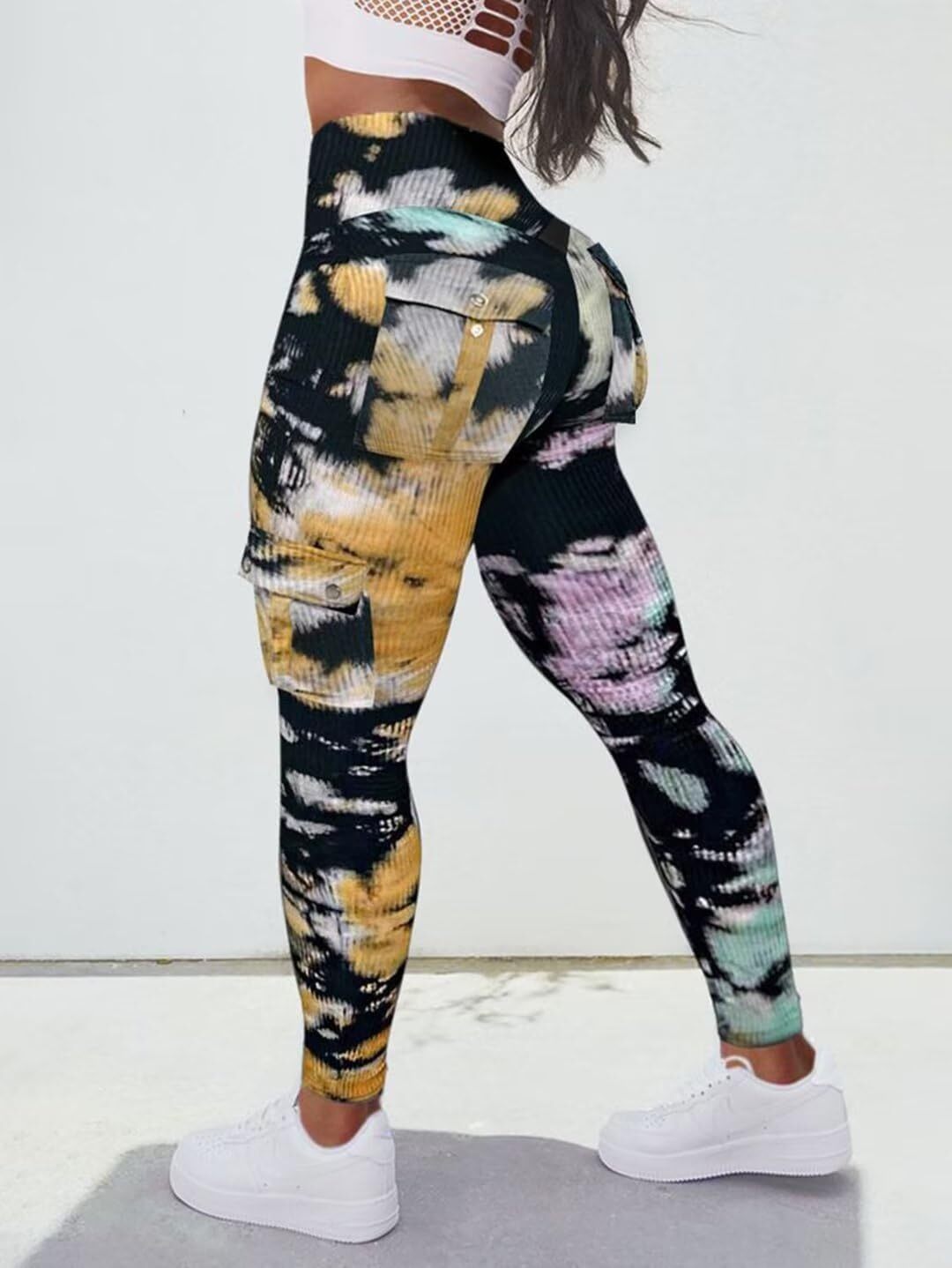 Last day promotion!High Waisted Butt Lifting Leggings with Flap Pant