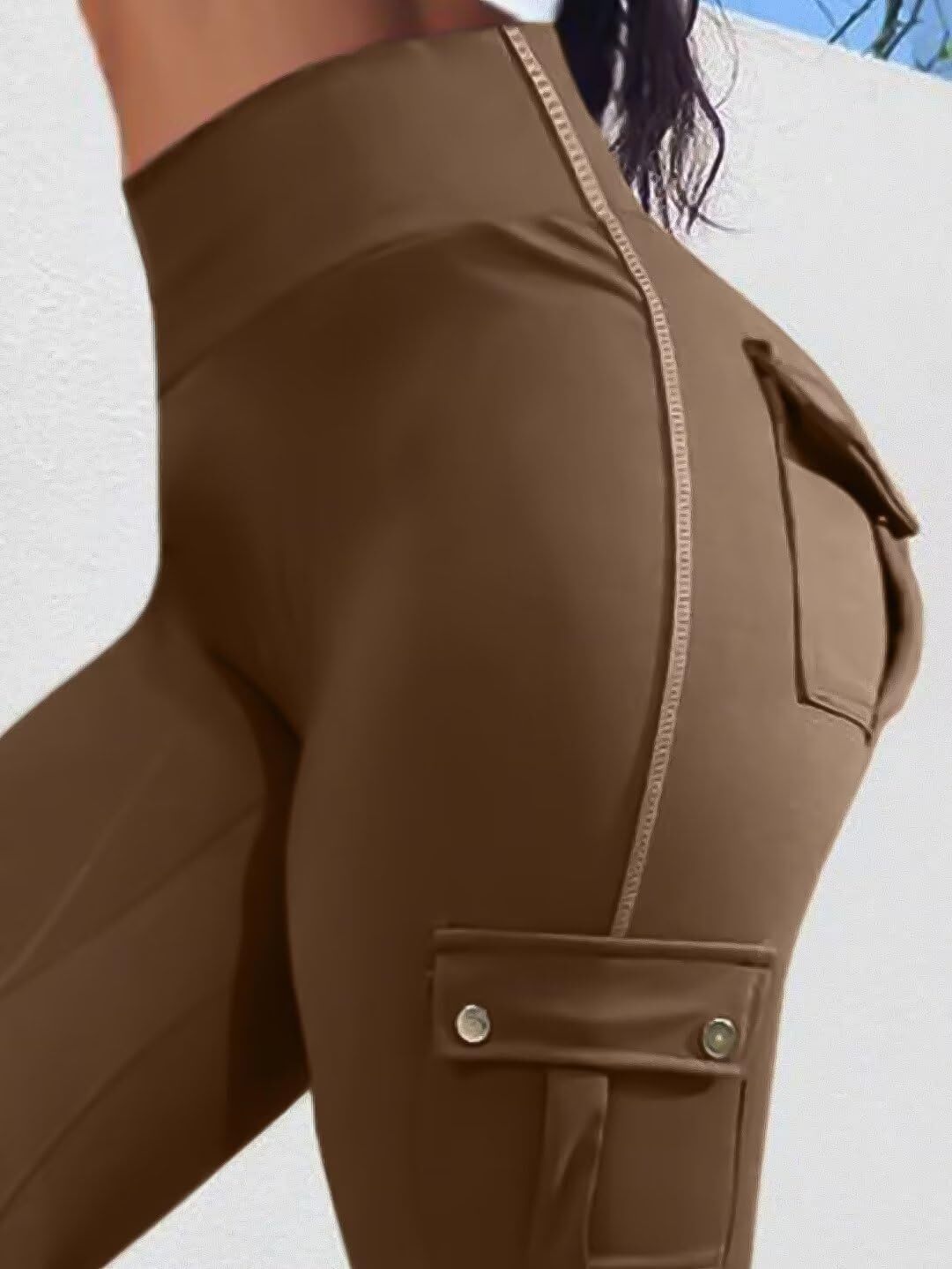 Last day promotion!High Waisted Butt Lifting Leggings with Flap Pant
