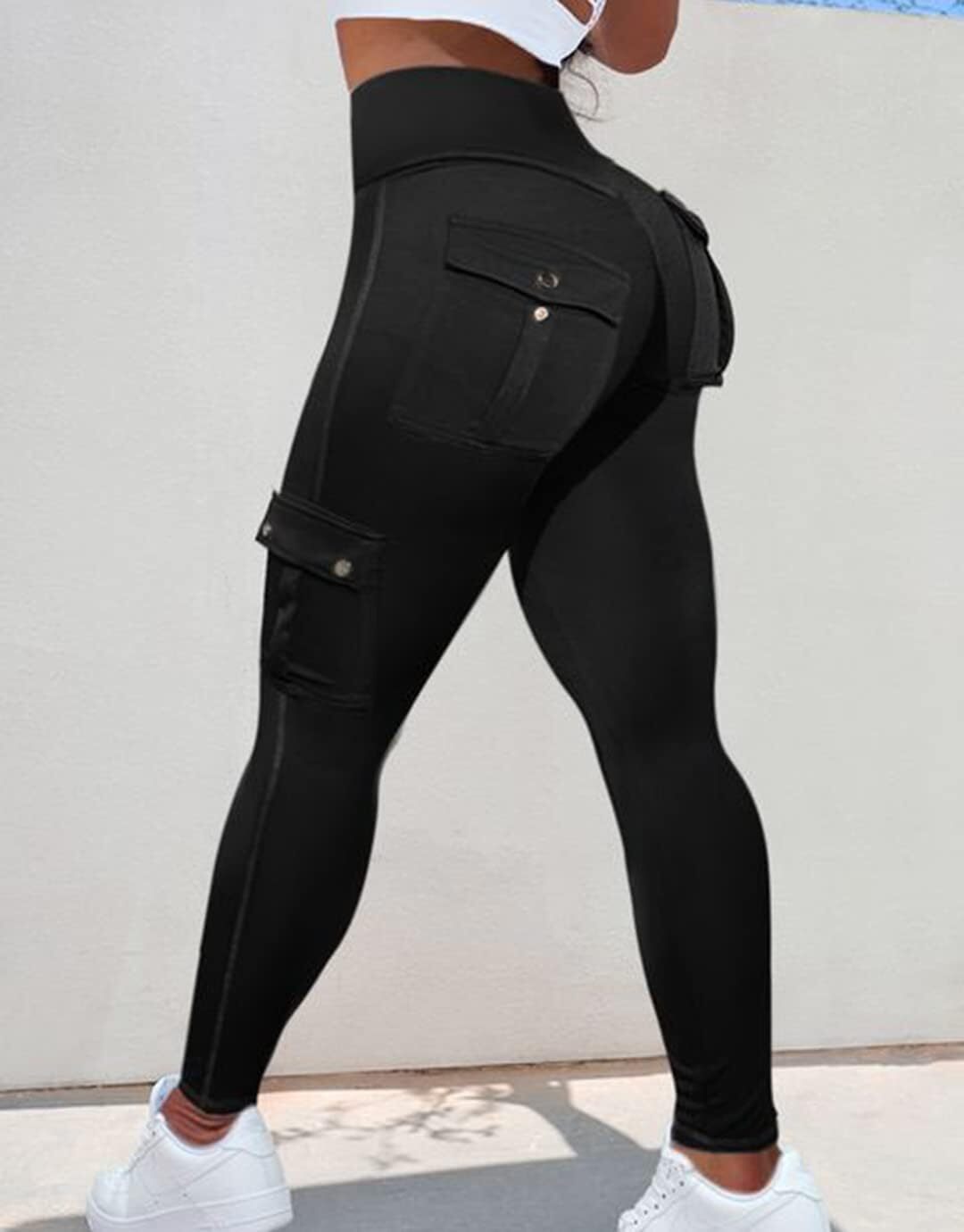 Last day promotion!High Waisted Butt Lifting Leggings with Flap Pant