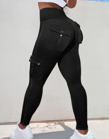 Last day promotion!High Waisted Butt Lifting Leggings with Flap Pant