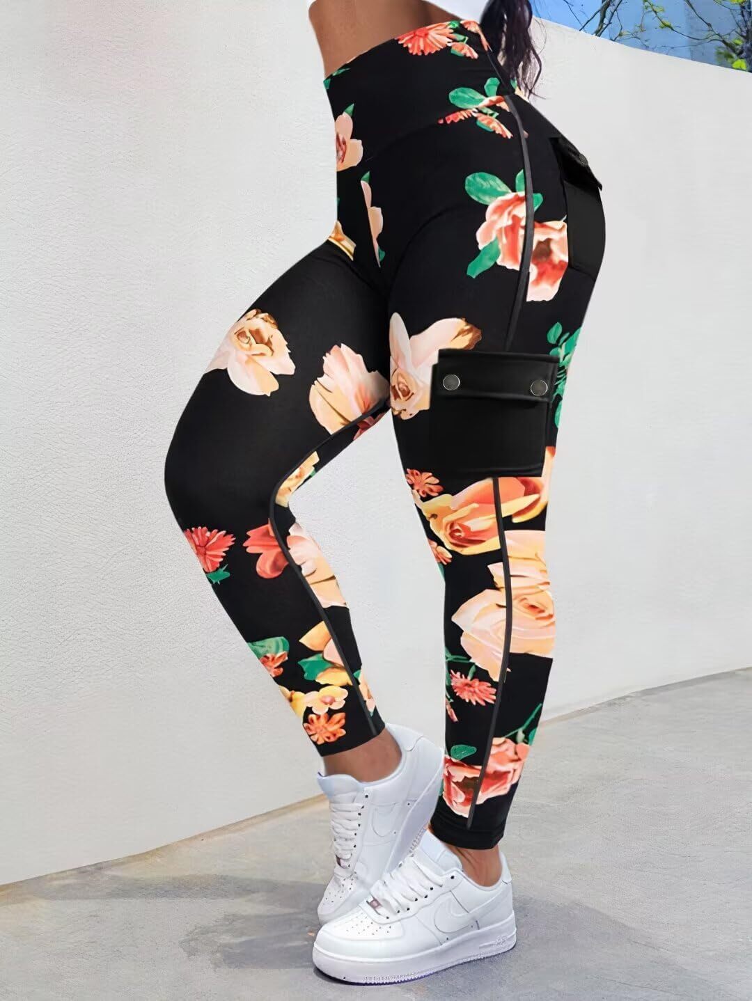 Last day promotion!High Waisted Butt Lifting Leggings with Flap Pant