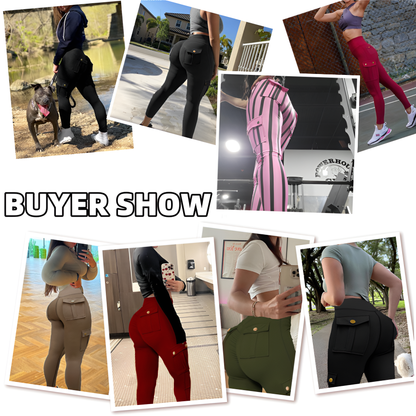 Last day promotion!High Waisted Butt Lifting Leggings with Flap Pant